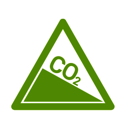 Fernwärme Icon zu Reduzierung von CO2.