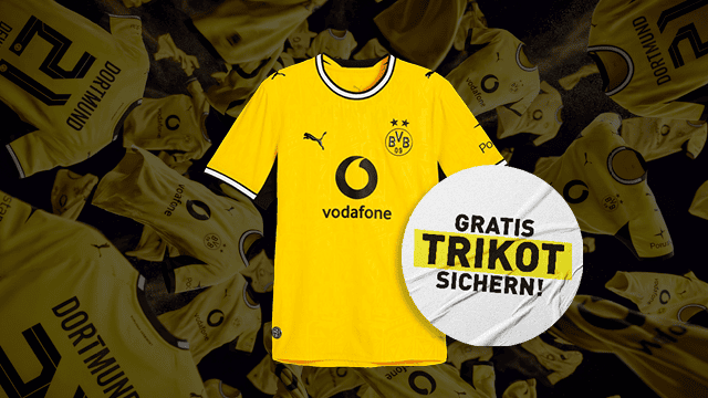 Jetzt BVB Tarif abschließen und gratis Trikot sichern.