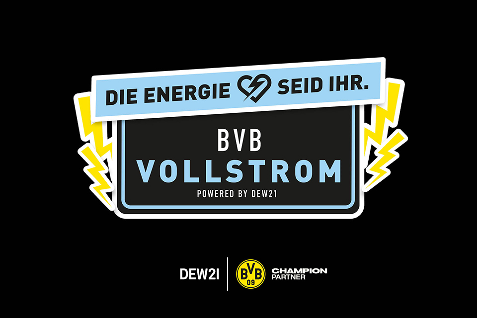 BVB Vollstrom die Energie seid ihr Schriftzug