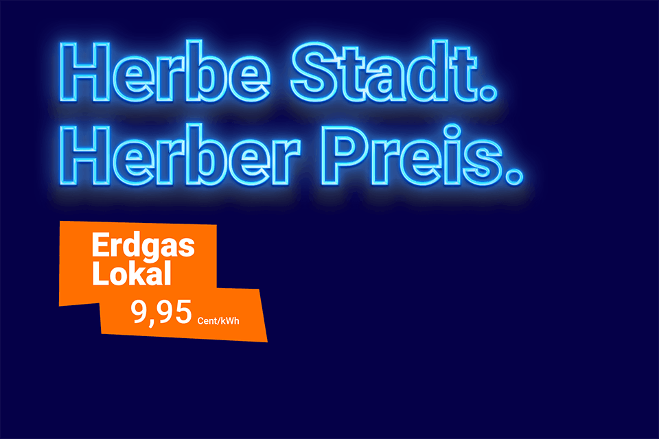 Der Erdgas Lokal Tarif von DEW21.