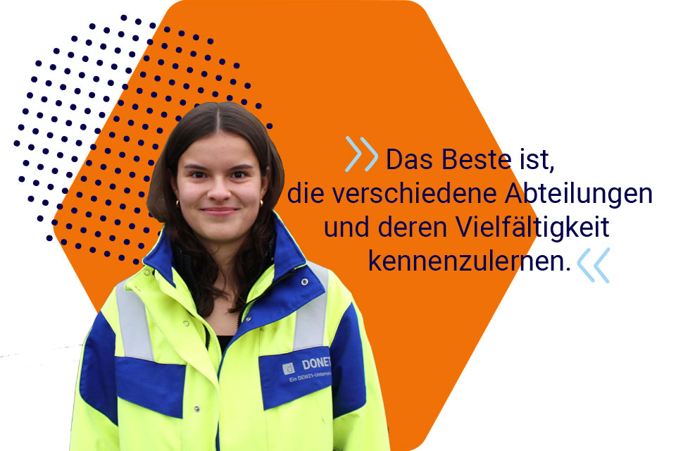 emma schätzt die Einblicke in die unterschiedlichen Abteilungen