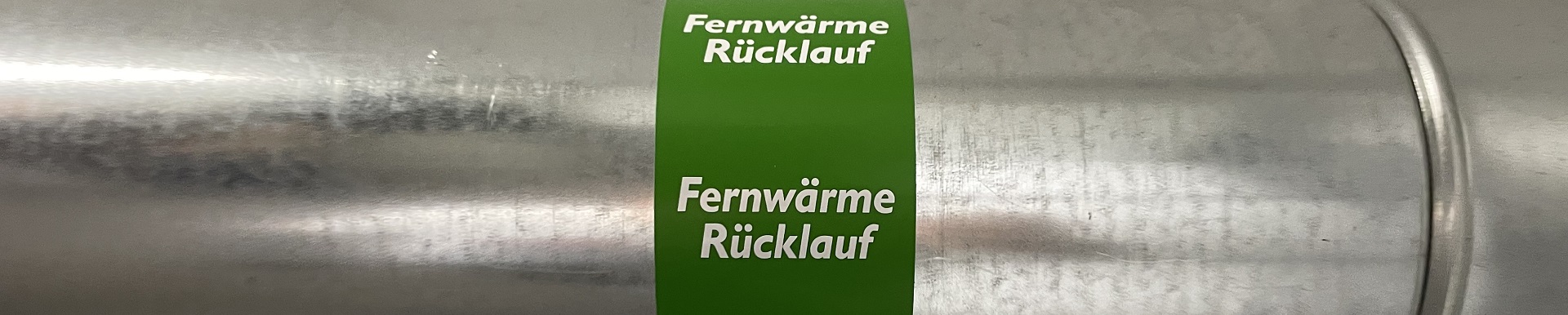 Eine Fernwärme-Leitung.
