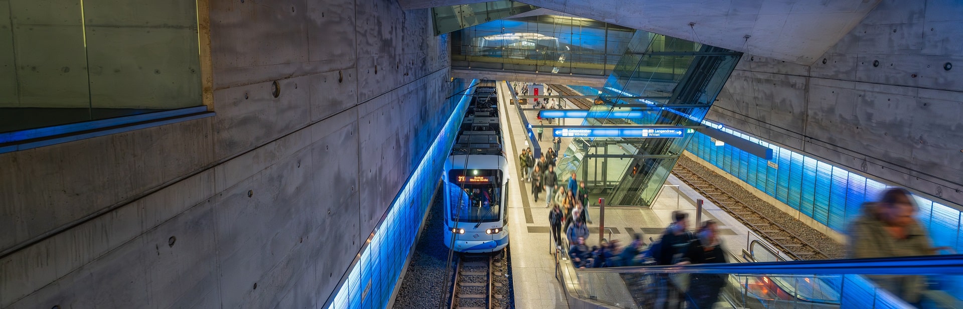 U-Bahn in Bochum.