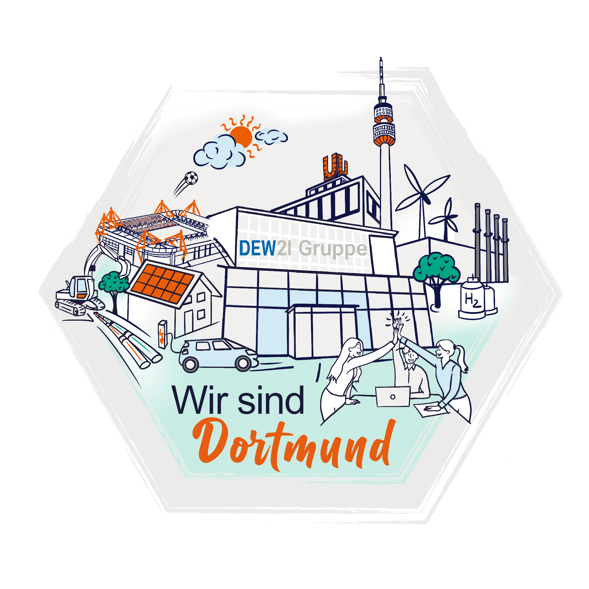 DEW21 Projekt "Wir sind Dortmund"