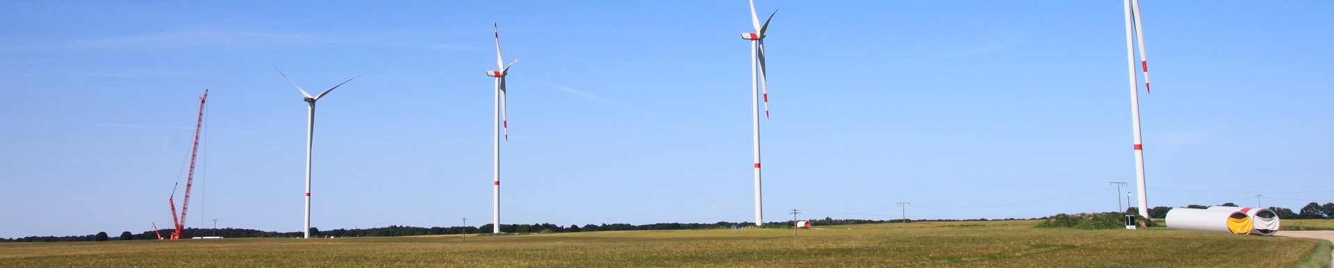 Die Windkraftanlagen in Plauerhagen.
