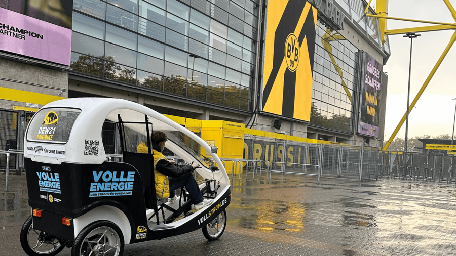 Das DEW21 Fan-Bike für BVB-Fans.