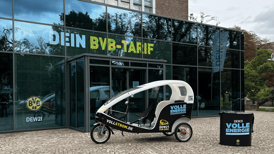 Das DEW21 Fan-Bike für BVB Fans.