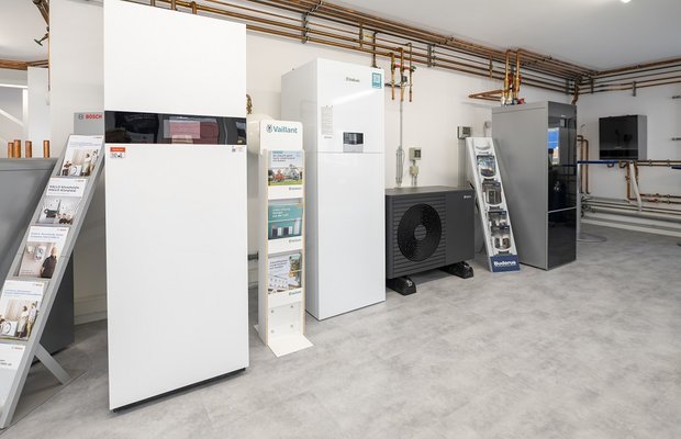 Wärmepumpen im Energieeffizienz-Haus.