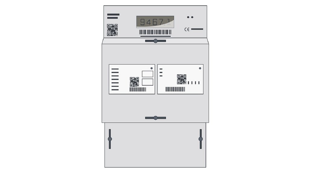 Intelligentes Messsystem mit digitalem Stromzähler und Smart Meter Gateway