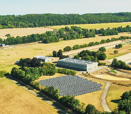 Echthausen von der Vogelperspektive.